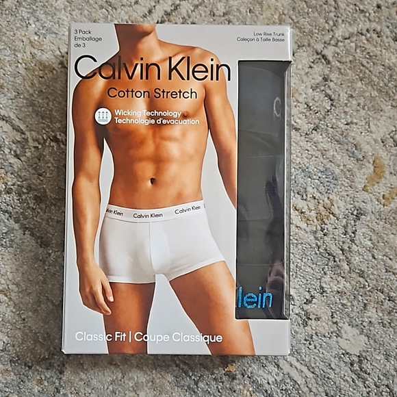 Calvin Klein Underwear Other - NIB CALVIN KLEIN COTTON STRETCH TRUNKS LOW RISE 3 PACK